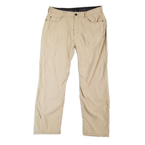 Denali jeans pants men's 36x30 beige comfort waist flex nylon outdoor Dri-Fit